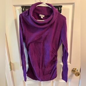 Liz Lange Rich Purple Turtleneck Sweater